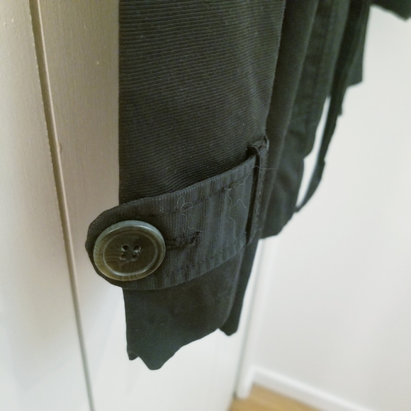 Suzy Shier Blue Shiny Double Breasted Jacket Coat Collar - Picture 3 of 6